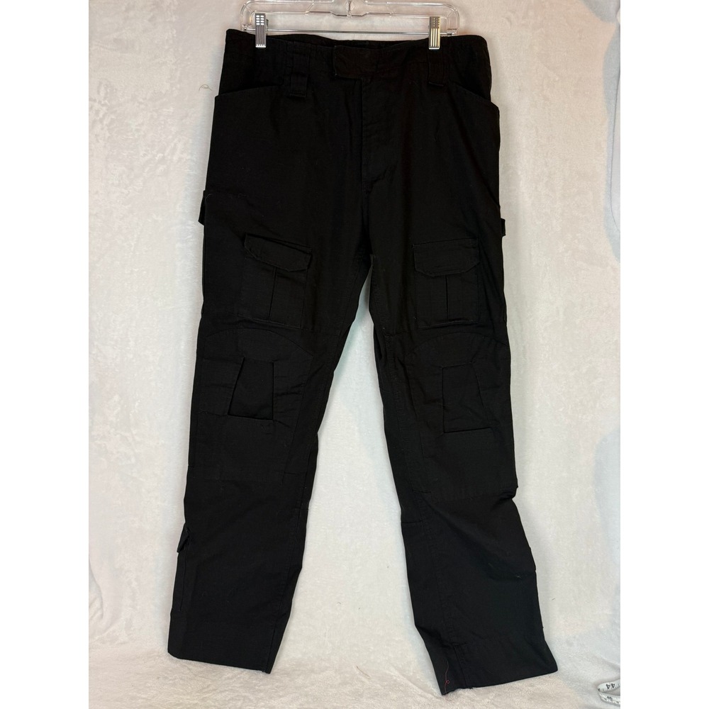 Black Tactical Cargo Pants Men's 36x30 Ripstop Utility Work Outdoor Pants